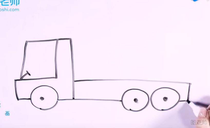 货车简笔画要怎么画 货车简笔画图解教程