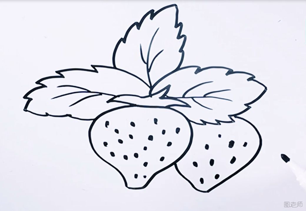 奶油草莓简笔画