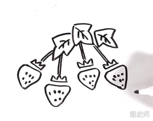 草莓的简笔画怎么画 草莓的简笔画图解步骤