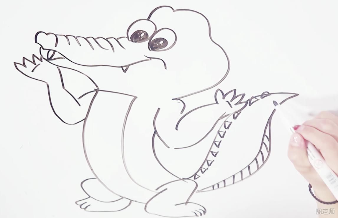 鳄鱼简笔画怎么画 鳄鱼简笔画教学