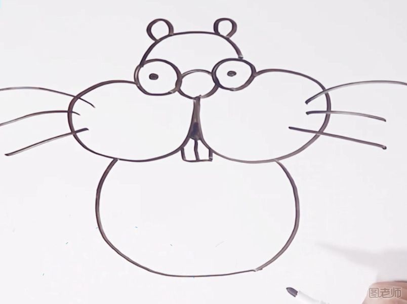 地鼠简笔画怎么画 宝宝学画地鼠简笔画