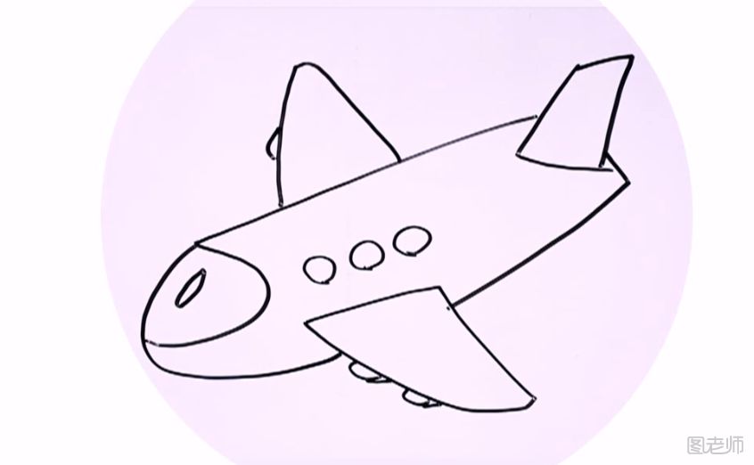 航空飞机简笔画教学 航空飞机怎么画