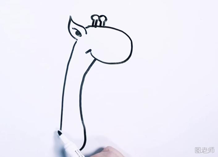 可爱长颈鹿简笔画教学 可爱长颈鹿怎么画