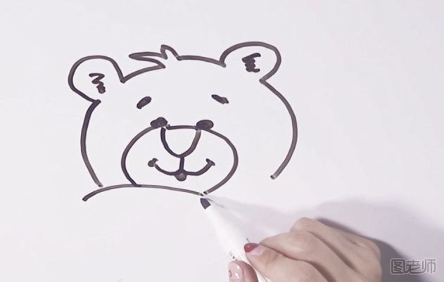 怎么画熊 宝宝学画熊简笔画