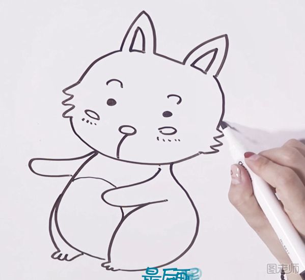 怎么画松鼠 宝宝学画松鼠简笔画