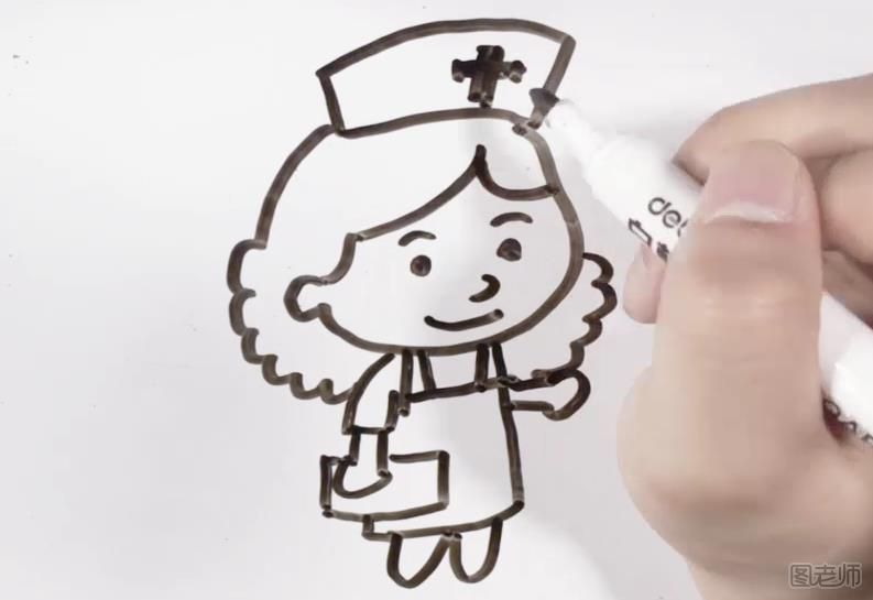 护士简笔画 卡通护士简笔画怎么画