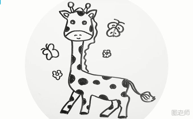 长颈鹿简笔画教学 长颈鹿简笔画要怎么画