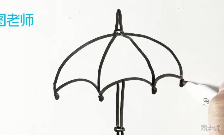 雨伞简笔画步骤 雨伞简笔画要怎么画
