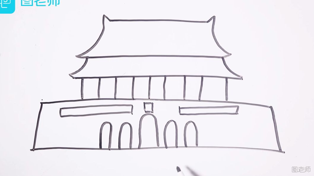 北京天安简笔画