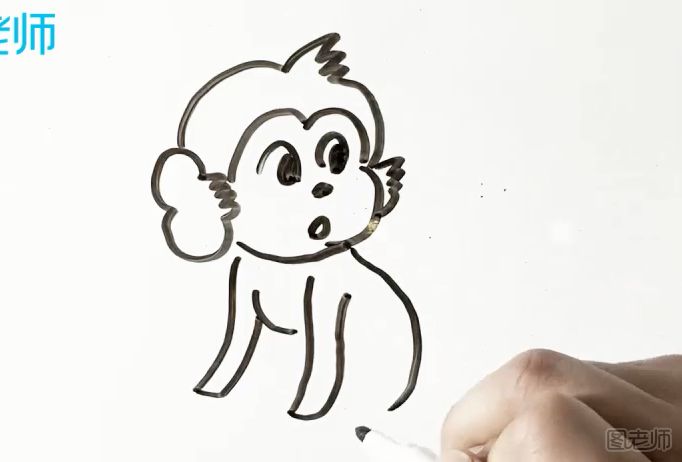 猴子简笔画教学 猴子简笔画图解教程