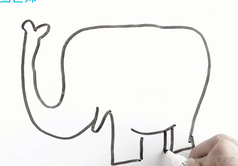 大象简笔画教学 怎么画出一只大象