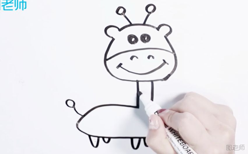 长颈鹿儿童简笔画