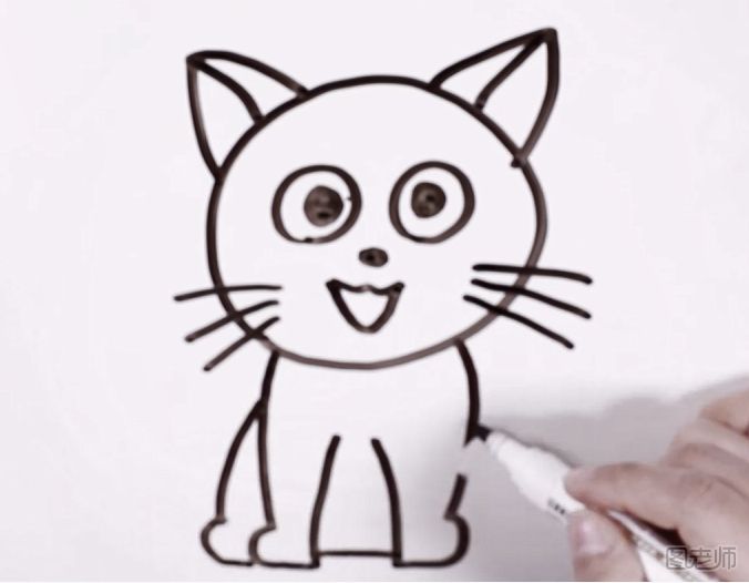 简笔画猫咪怎么画 简笔画猫咪怎么画步骤教程