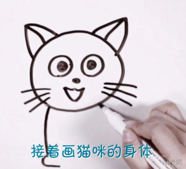 简笔画猫咪怎么画 简笔画猫咪怎么画步骤教程