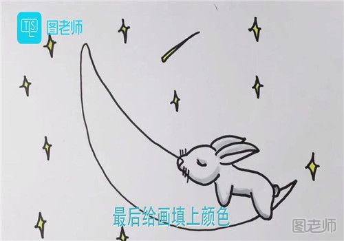 玉兔简笔画简单又漂亮