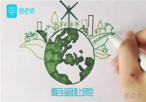 低碳环保的画