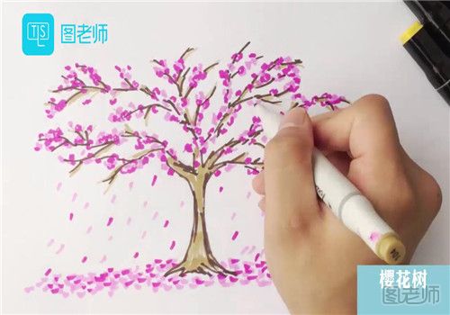 樱花树怎么画好看