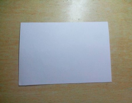 过程1:将长方形卡纸半数