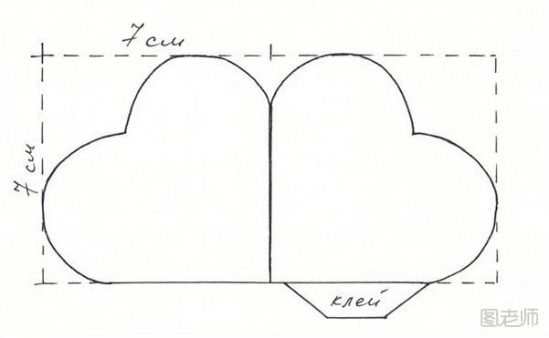 step1.首先提供的是心形构造的模板。