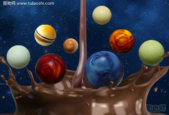 平安夜送什么礼物好：太阳系八大行星巧克力