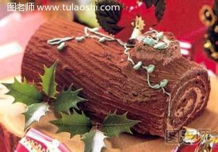 2015圣诞节礼物送什么好：圣诞木材蛋糕