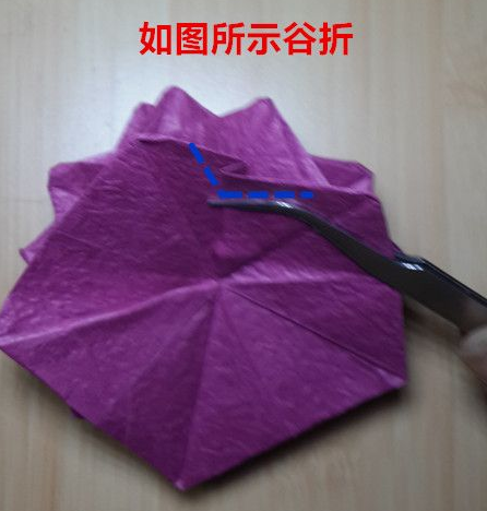 手工折纸罗伯特玫瑰图解步骤