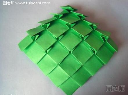 圣诞节圣诞树折纸教程