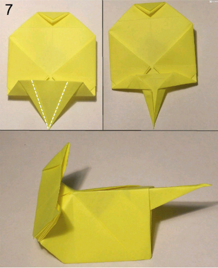 儿童简单DIY折纸小猫图解步骤