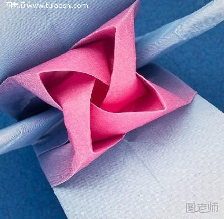 玫瑰千纸鹤的折法图解